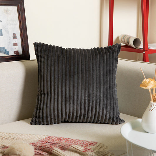 Funda de Almohada Cuadrada a Cuadros Flanela