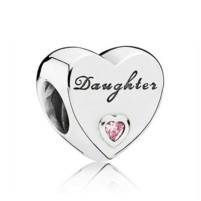 Dije Hueco Corazón Rosa Diamante - Encanto para Pulseras - Image 10