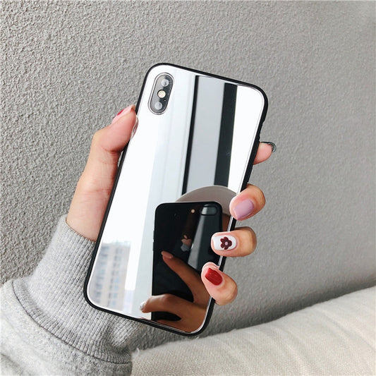Funda de Vidrio para Selfies con Espejo de Maquillaje