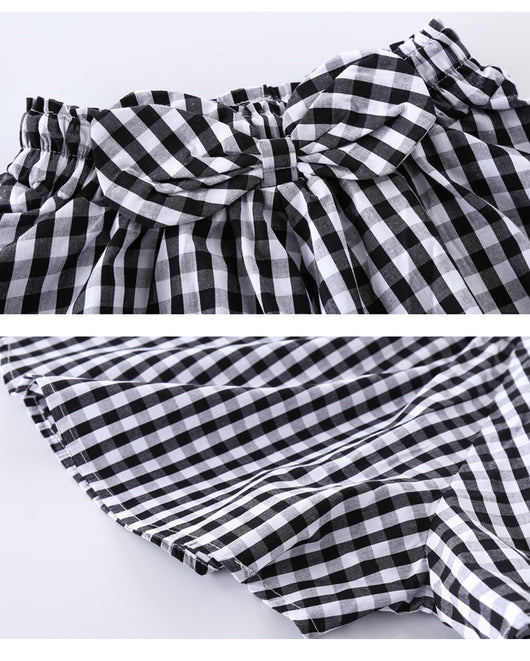 Conjunto Infantil Coreano Estilo Occidental Dos Piezas Manga Corta Verano - Image 9