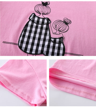 Conjunto Infantil Coreano Estilo Occidental Dos Piezas Manga Corta Verano - Image 5