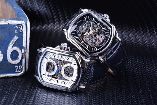 Reloj Automático Cuadrado Hueco para Hombre - Diseño Casual Moderno - Image 17