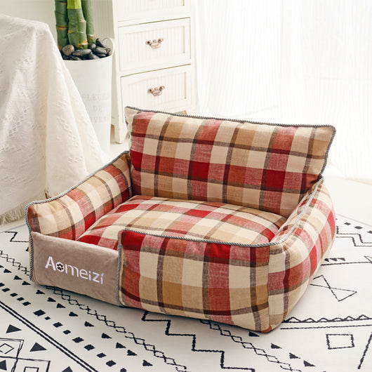 Cama Desmontable para Gatos y Perros con Colchoneta Lavable en Terciopelo - Image 12