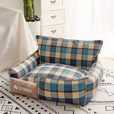 Cama Desmontable para Gatos y Perros con Colchoneta Lavable en Terciopelo - Image 6