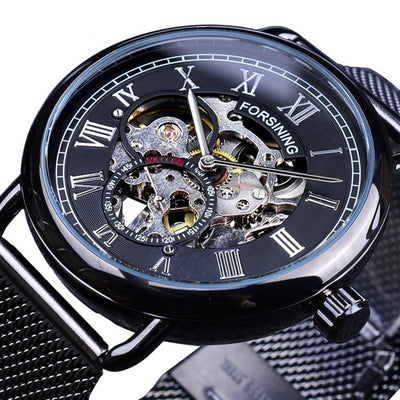 Reloj Mecánico Automático Retro con Correa Hueca Impermeable - Estilo Europeo y Americano - Image 15