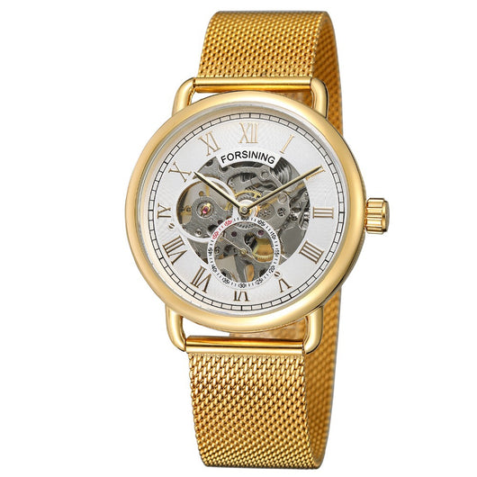 Reloj Mecánico Automático Retro con Correa Hueca Impermeable - Estilo Europeo y Americano - Image 5