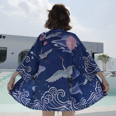 Kimono Japonés Retro para Parejas - Bata Protectora Solar y Pijama - Image 2