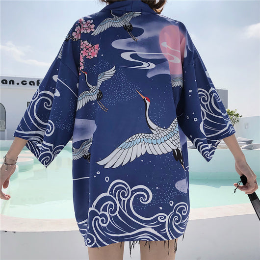 Kimono Japonés Retro para Parejas - Bata Protectora Solar y Pijama - Image 3
