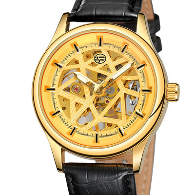 Reloj Mecánico Forsining Dorado Clásico de Lujo para Hombre - Image 9