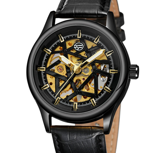 Reloj Mecánico Forsining Dorado Clásico de Lujo para Hombre - Image 4