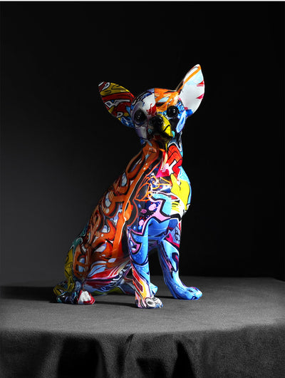 Figura Decorativa Chihuahua con Marca de Agua - Artesanía en Resina - Image 7