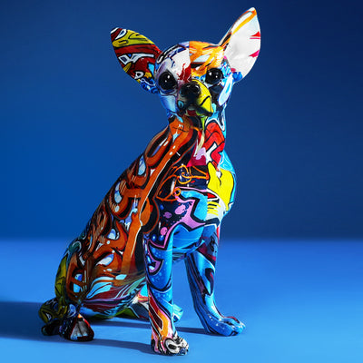 Figura Decorativa Chihuahua con Marca de Agua - Artesanía en Resina - Image 6