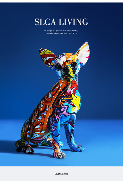 Figura Decorativa Chihuahua con Marca de Agua - Artesanía en Resina - Image 9