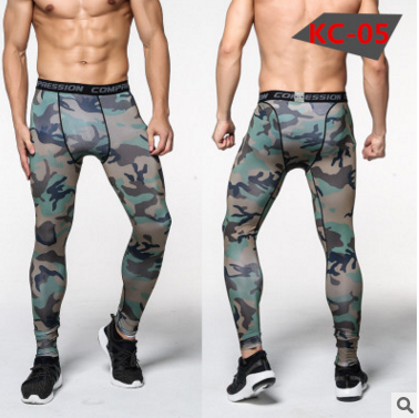 Pantalones de Compresión Camuflaje para Hombre - Leggings Deportivos Ajustados - Image 32