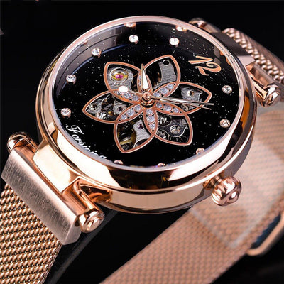 Reloj Automático con Correa Mesh Casual