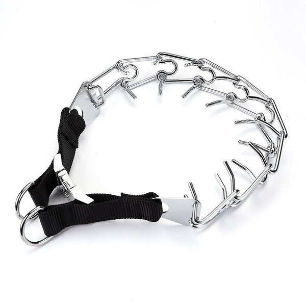 Collar de Cadena de Hierro Ajustable para Adiestramiento Canino