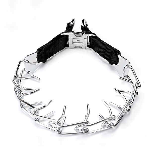 Collar de Cadena de Hierro Ajustable para Adiestramiento Canino - Image 5