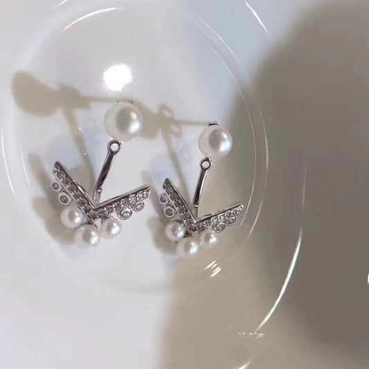 Aretes de Perlas de Agua Dulce 3-5mm Impecables y Brillantes