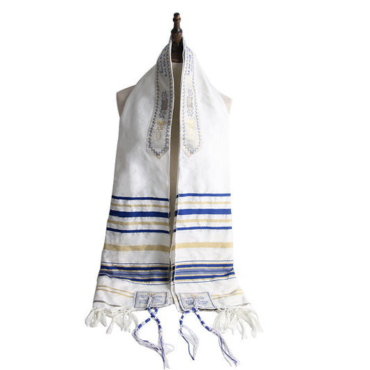 Chal de Oración Religioso Étnico 110x160cm - Mantón para Culto y Adoración