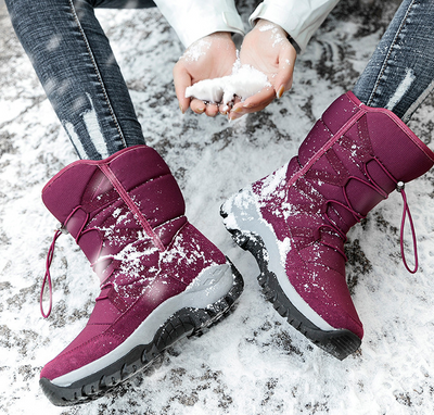 Botas de Invierno para Mujer Impermeables Calidez Garantizada Botines de Caña Media - Image 7