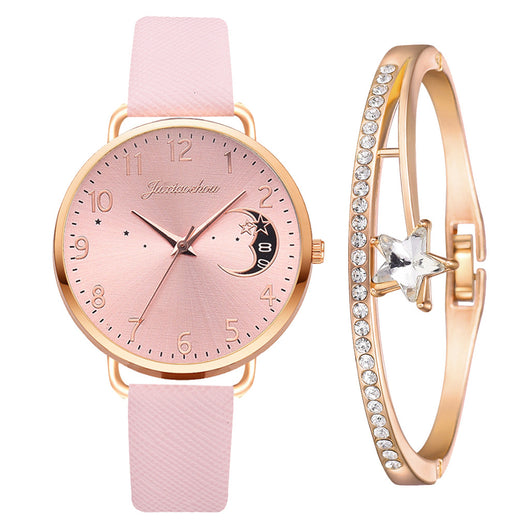 Reloj de Cuarzo para Mujer con Diseño Luna - Elegante y Versátil - Image 2