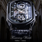 Reloj Automático Cuadrado Hueco para Hombre - Diseño Casual Moderno