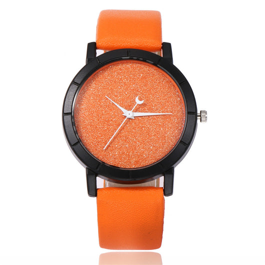 Reloj de Pulsera Cuarzo Mujer Diseño Minimalista Girasol - Esfera Mate con Puntero Luna - Image 11