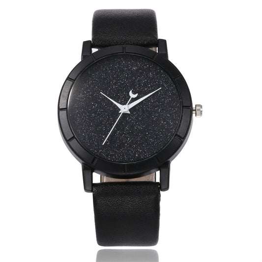 Reloj de Pulsera Cuarzo Mujer Diseño Minimalista Girasol - Esfera Mate con Puntero Luna