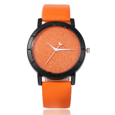 Reloj de Pulsera Cuarzo Mujer Diseño Minimalista Girasol - Esfera Mate con Puntero Luna - Image 4