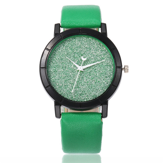 Reloj de Pulsera Cuarzo Mujer Diseño Minimalista Girasol - Esfera Mate con Puntero Luna - Image 3