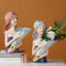 Jarrón Decorativo de Resina Suave - Arreglo Floral Creativo para Sala y TV