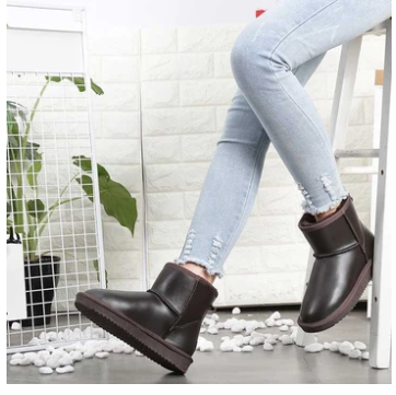 Botas de Nieve Cortas para Mujer con Forro Cálido y Terciopelo - Image 11