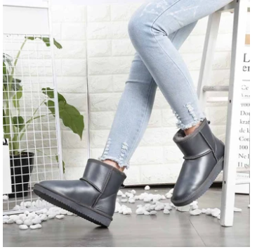 Botas de Nieve Cortas para Mujer con Forro Cálido y Terciopelo - Image 10
