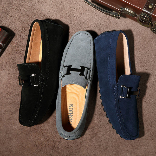 Zapatos Casuales de Gamuza para Hombre - Diseño Bajo y Cómodo