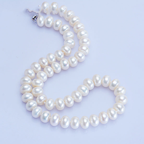 Collar de Perlas de Agua Dulce 10-11mm Redondo Brillante - Joyería Elegante