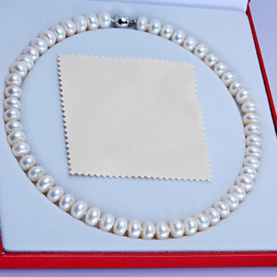 Collar de Perlas de Agua Dulce 10-11mm Redondo Brillante - Joyería Elegante - Image 4
