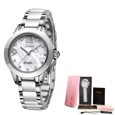 Reloj de Cerámica para Mujer - Diseño Elegante de Lujo - Image 3