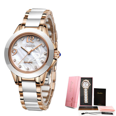 Reloj de Cerámica para Mujer - Diseño Elegante de Lujo - Image 4