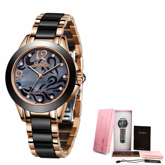 Reloj de Cerámica para Mujer - Diseño Elegante de Lujo - Image 5