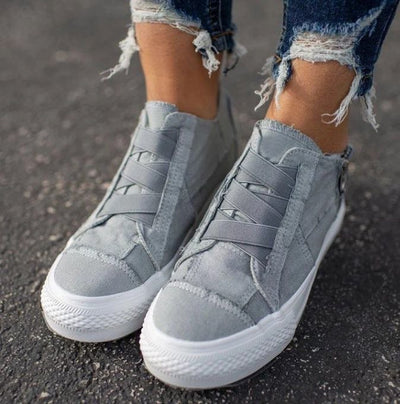 Zapatillas Canvas Talla Grande con Bordes Naturales - Image 12