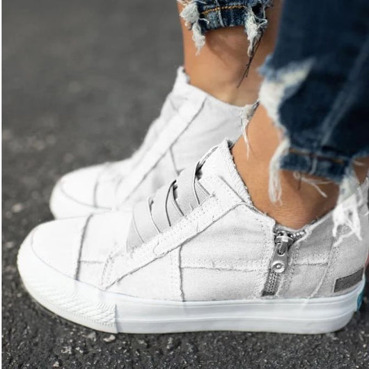 Zapatillas Canvas Talla Grande con Bordes Naturales - Image 10