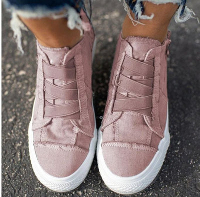 Zapatillas Canvas Talla Grande con Bordes Naturales - Image 6