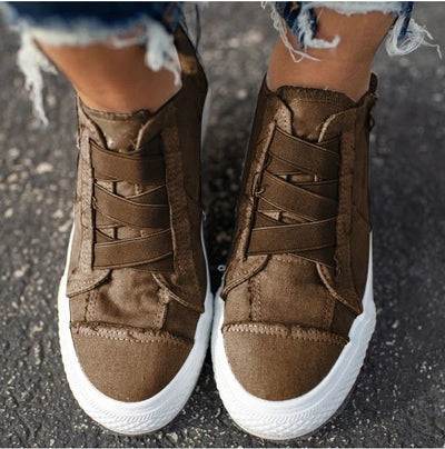 Zapatillas Canvas Talla Grande con Bordes Naturales - Image 7