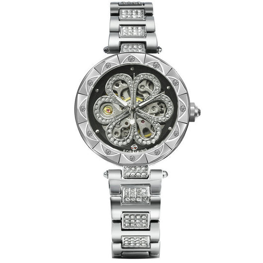 Reloj Mecánico Elegante para Mujer con Cristales y Diseño Hueco - Image 5