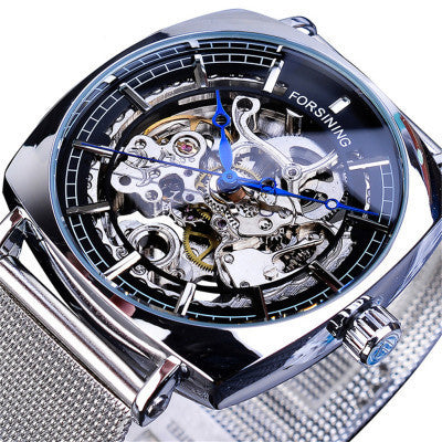 Reloj Automático Estilo Europeo para Hombre con Correa de Malla Abierta - Image 12