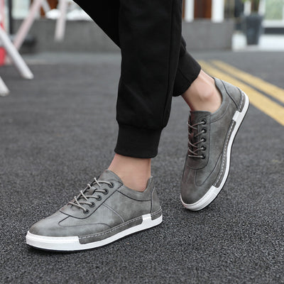 Zapatos de Cuero para Hombre con Punta Redonda Estilo Coreano - Image 10