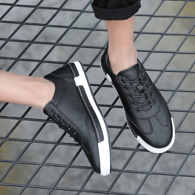 Zapatos de Cuero para Hombre con Punta Redonda Estilo Coreano - Image 3