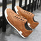 Zapatos de Cuero para Hombre con Punta Redonda Estilo Coreano