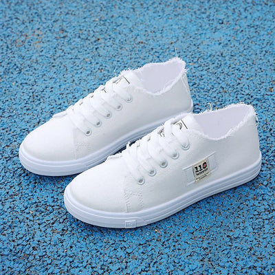 Zapatillas de Lona Blancas Estilo Harajuku para Estudiantes - Tendencia Coreana - Image 4