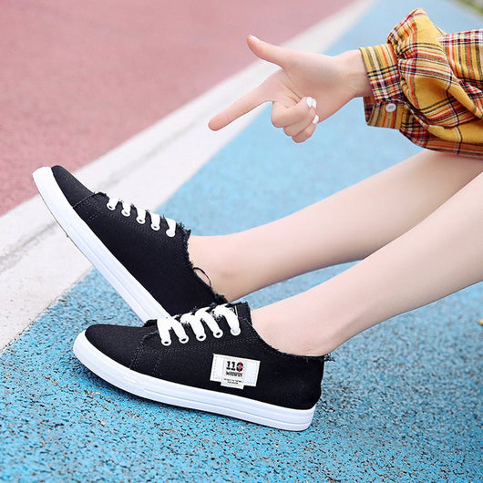Zapatillas de Lona Blancas Estilo Harajuku para Estudiantes - Tendencia Coreana - Image 3